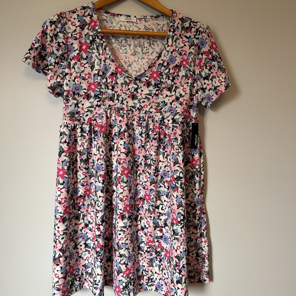 Ardene foral baby doll dress, size L - Picture 2 of 6